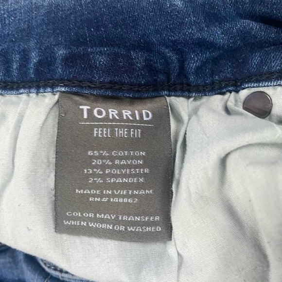 Torrid Mid Wash Blue Skinny Jeans - Picture 3 of 6